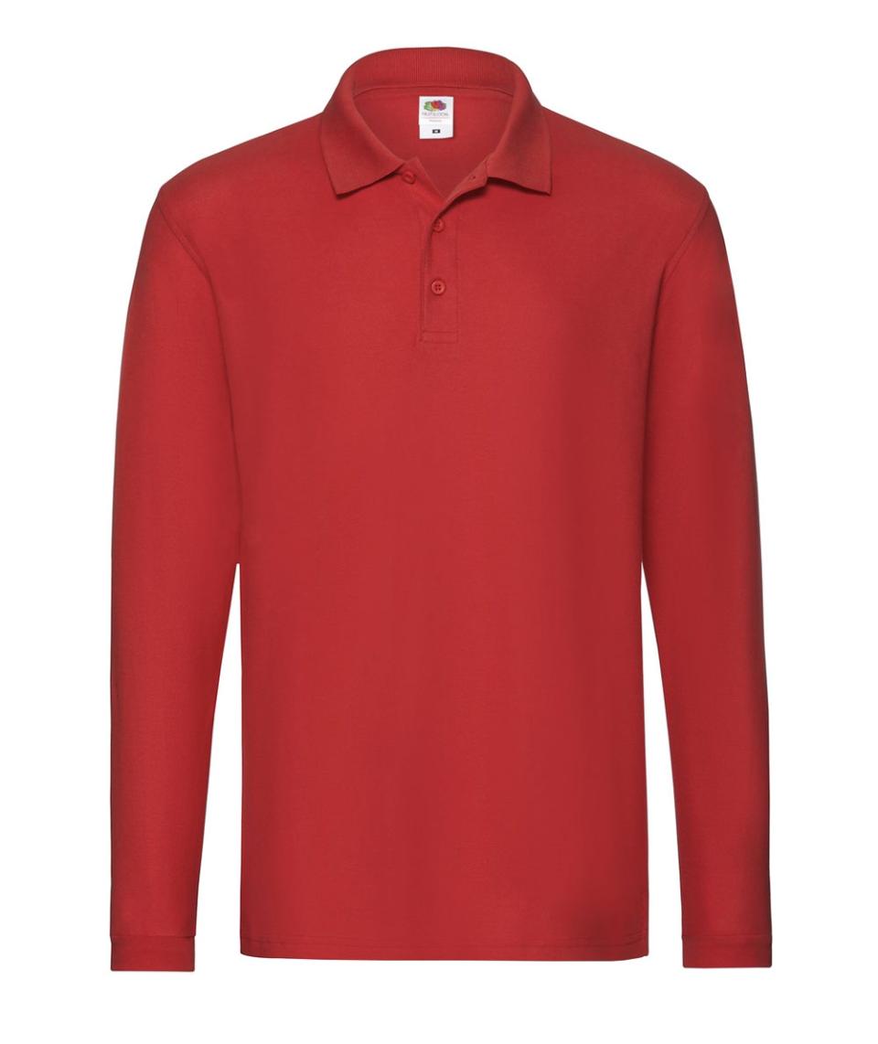 Polo manica lunga (3 bottoni)