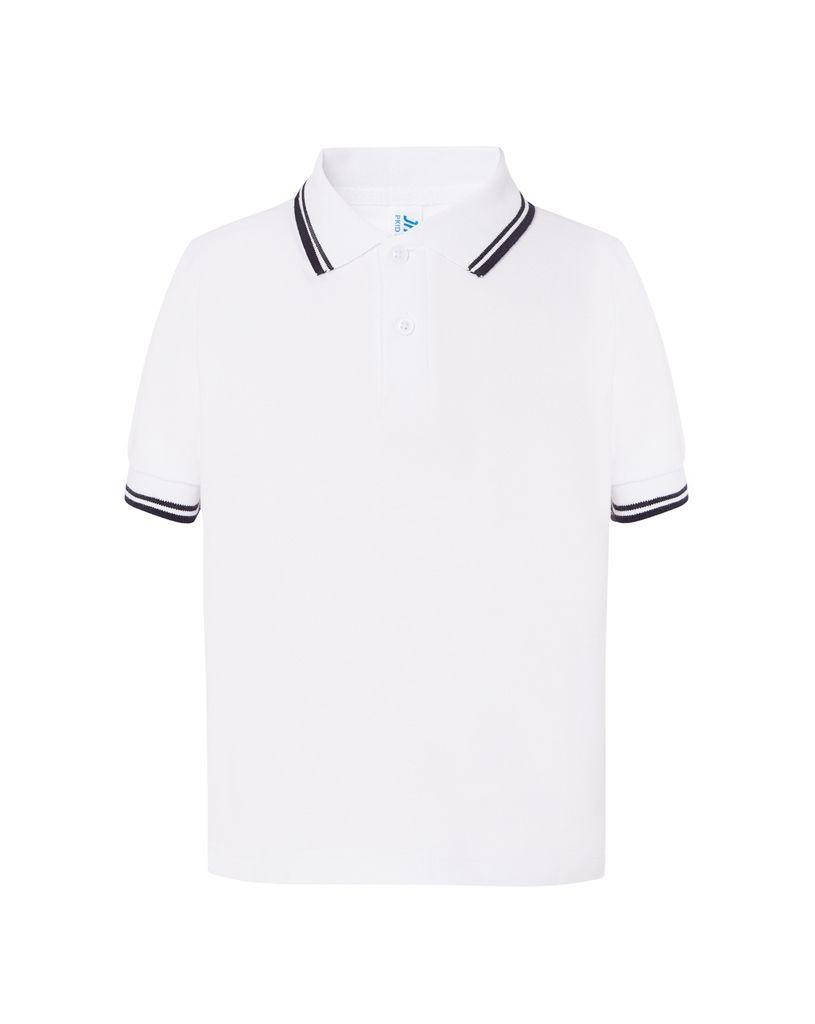 Polo manica corta JHK dettaglio righe colletto - maniche