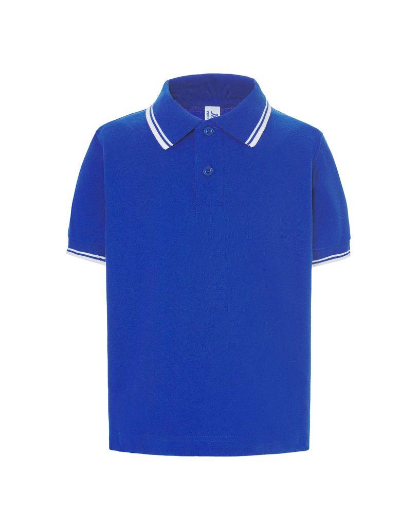 Polo manica corta JHK dettaglio righe colletto - maniche