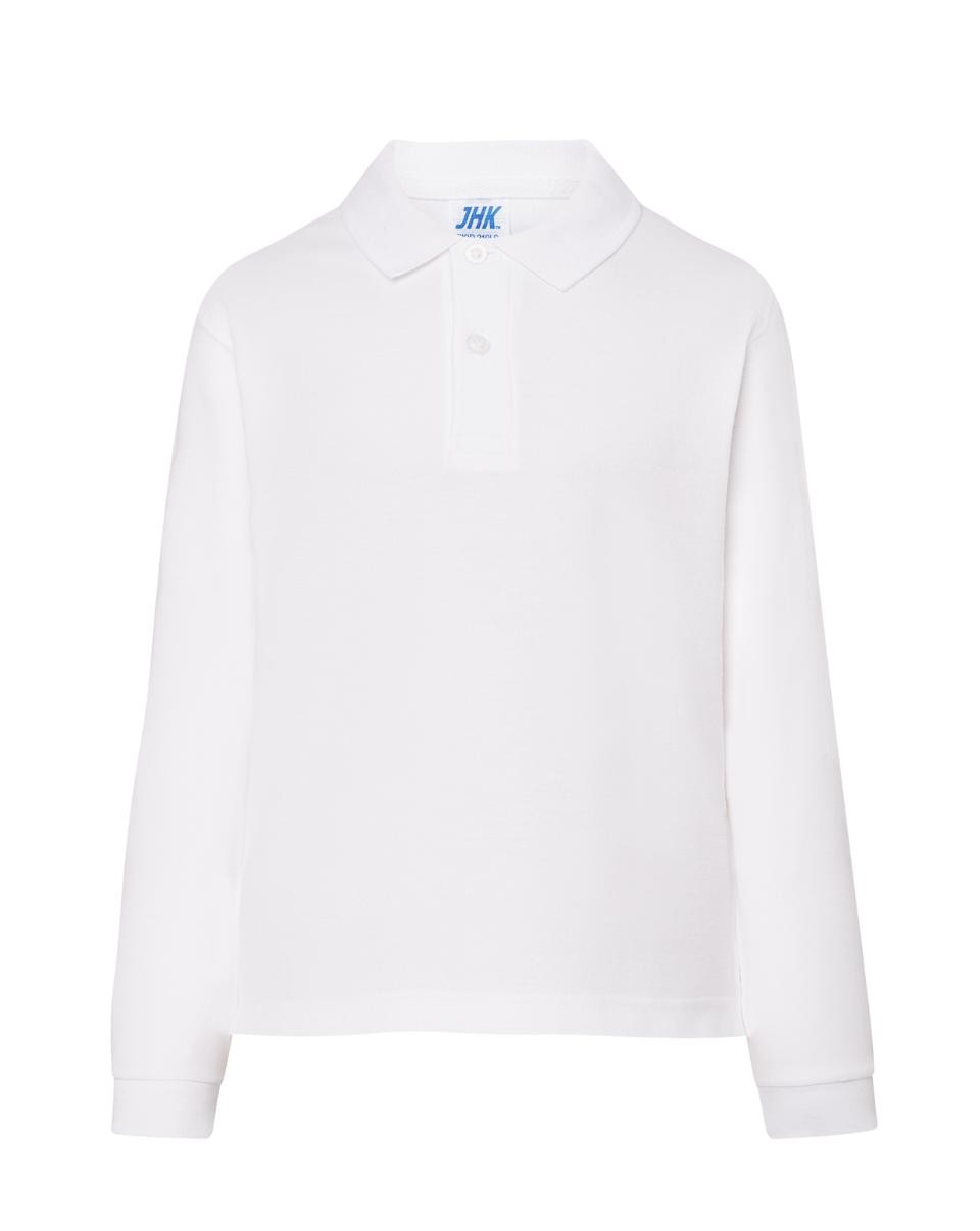 Polo bambino maniche lunghe JHK 100% cotone (7 colori)