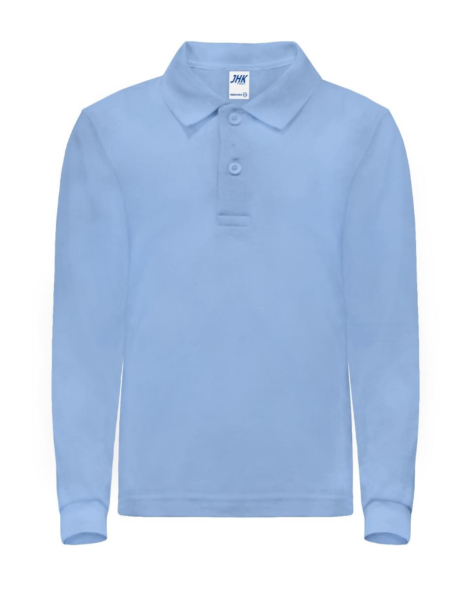 Polo bambino maniche lunghe JHK 100% cotone (7 colori)