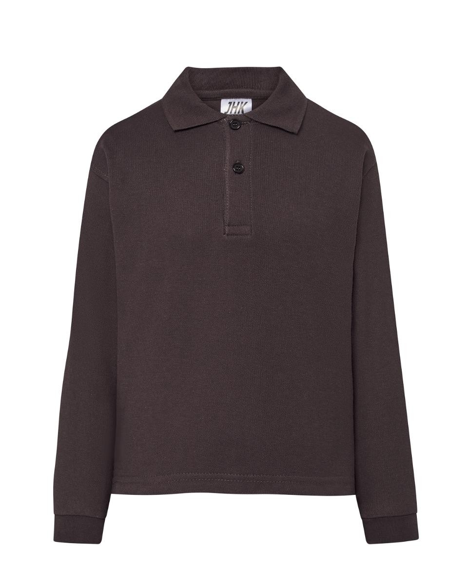 Polo bambino maniche lunghe JHK 100% cotone (7 colori)