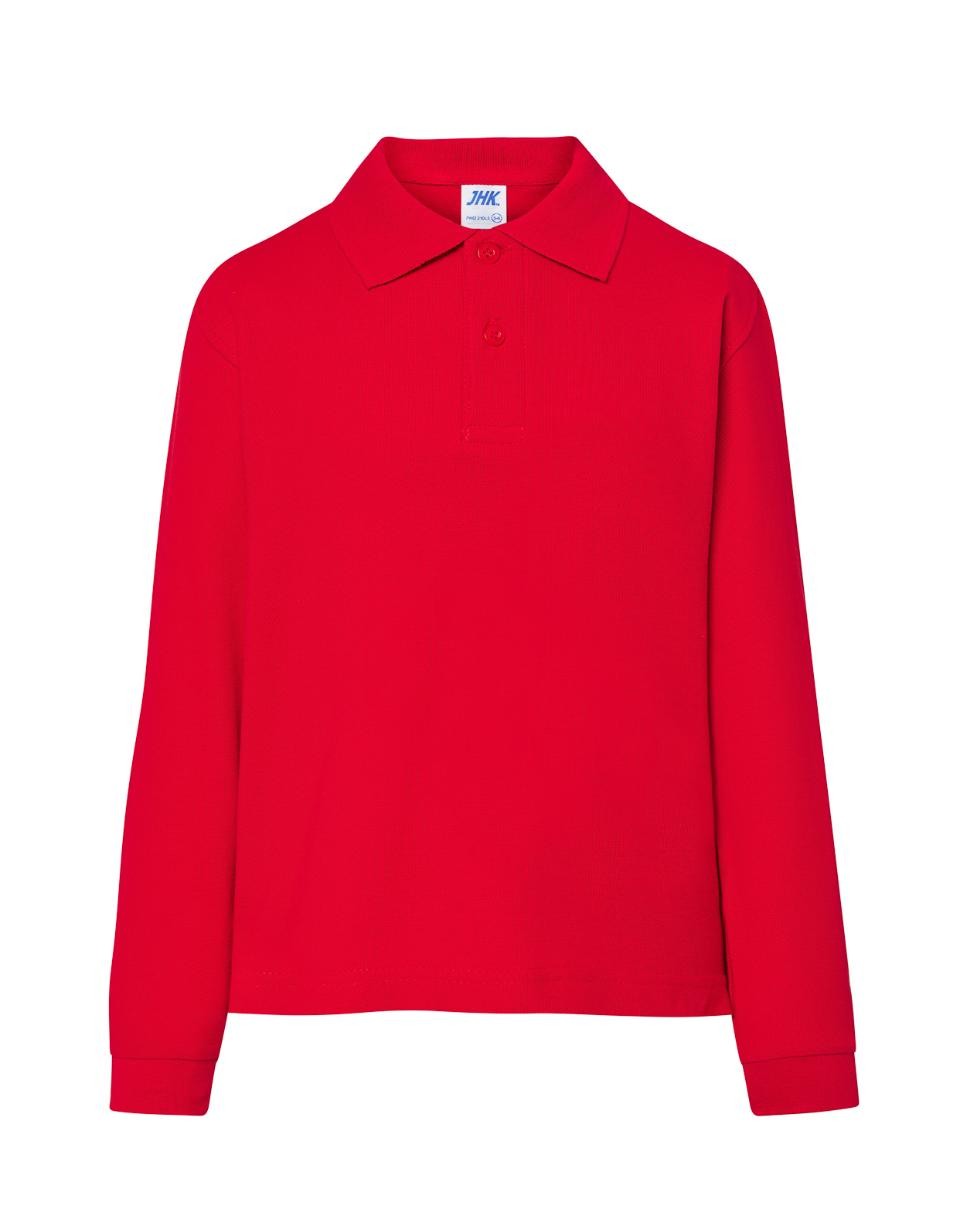 Polo bambino maniche lunghe JHK 100% cotone (7 colori)