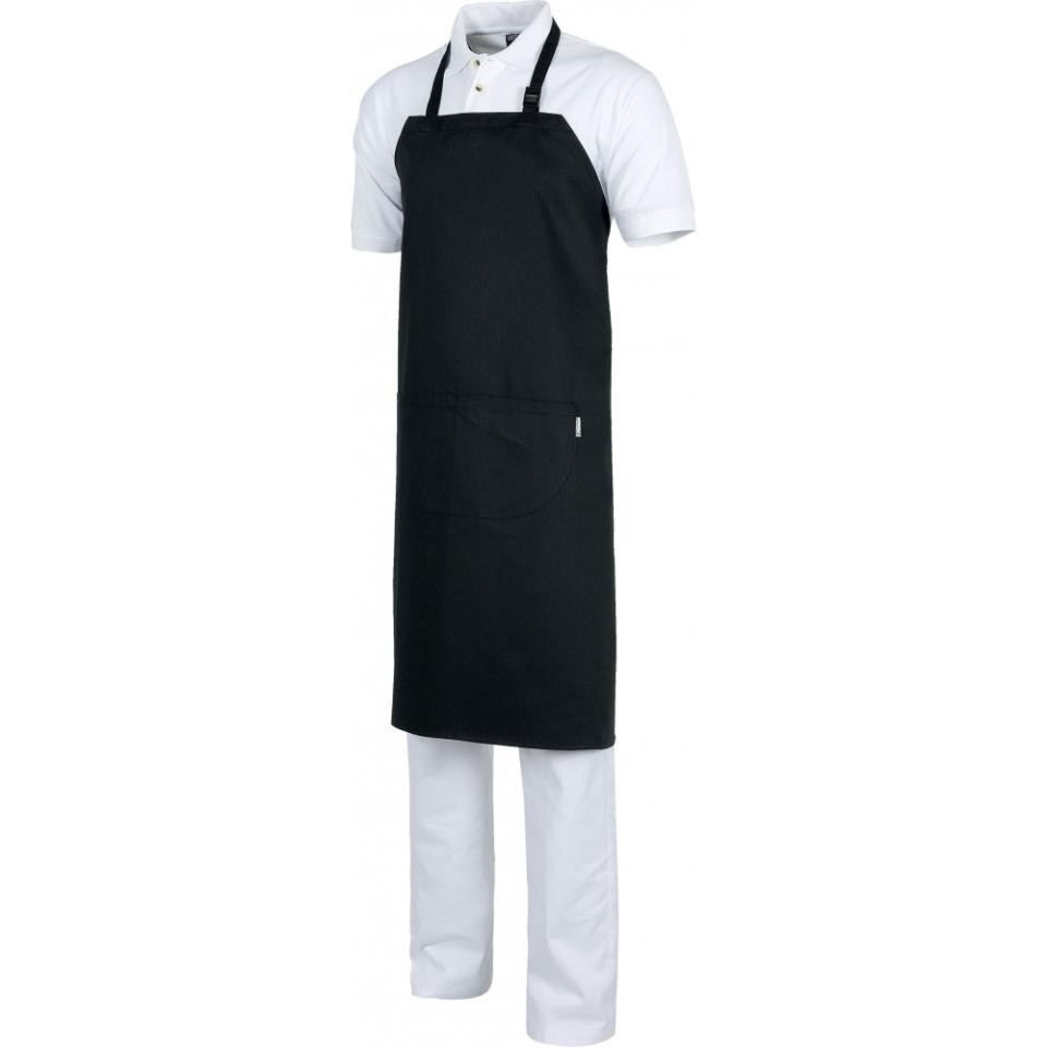 Grembiule lungo bordeaux/nero
