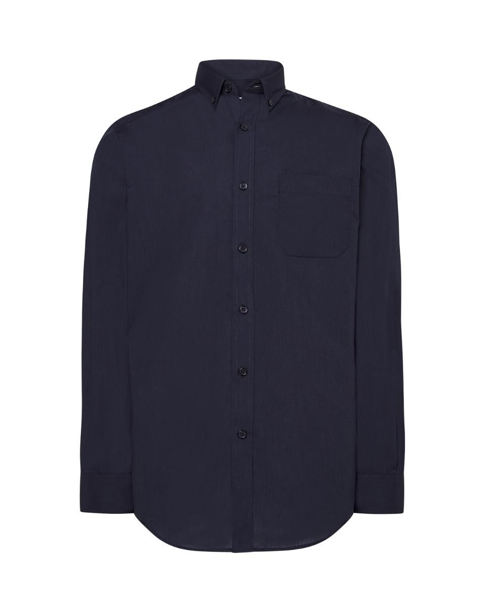 Camicia popeline uomo maniche lunghe
