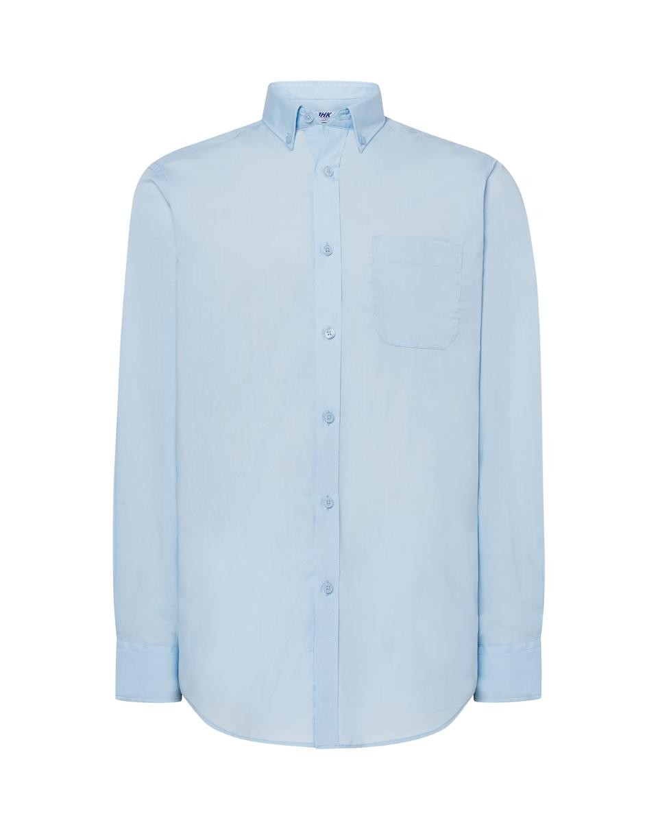 Camicia popeline uomo maniche lunghe