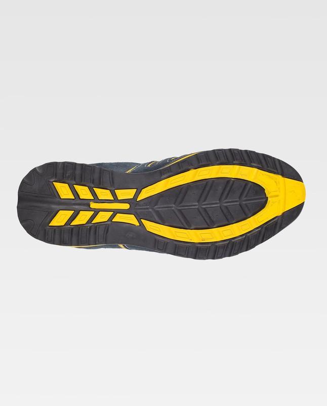 Scarpe antinfortunistica scamosciata (giallo, blu)