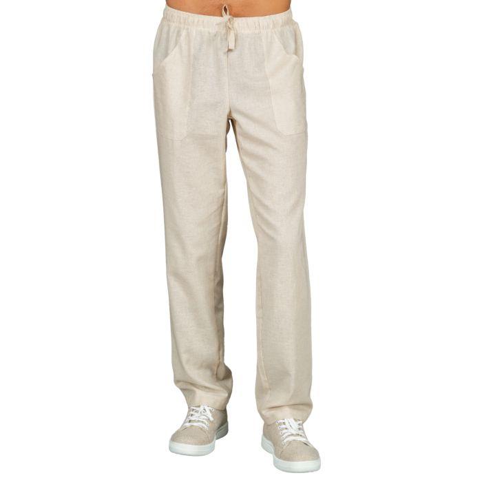 Pantalone leggero in cotone e lino