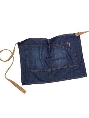 Grembiule bar corto blu jeans