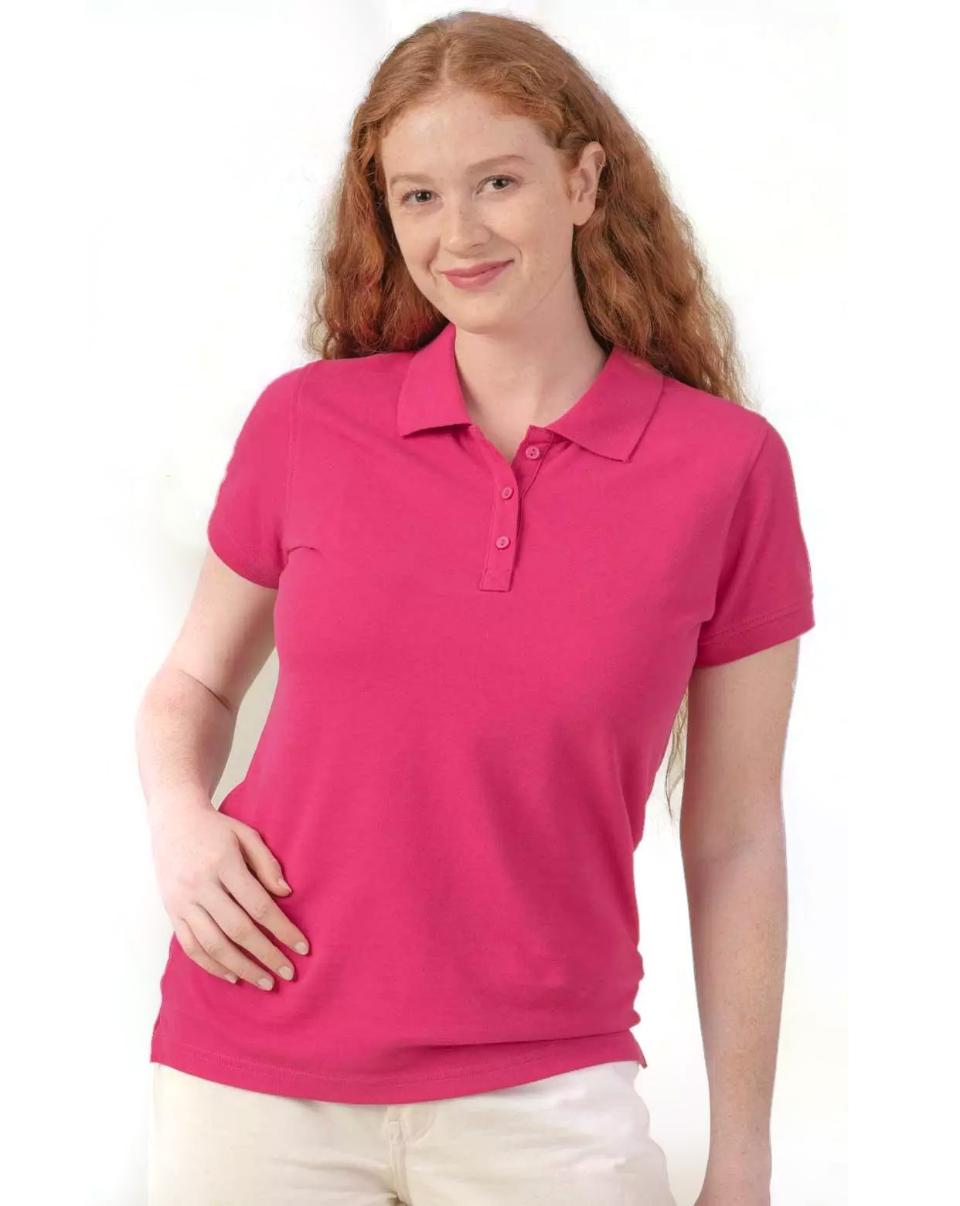 Polo manica corta donna slim (3 bottoni)