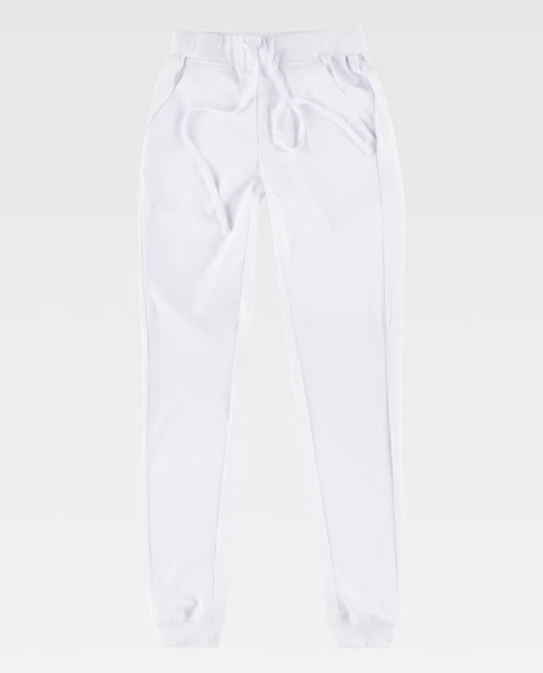 Pantalone donna con elastico su vita e caviglie