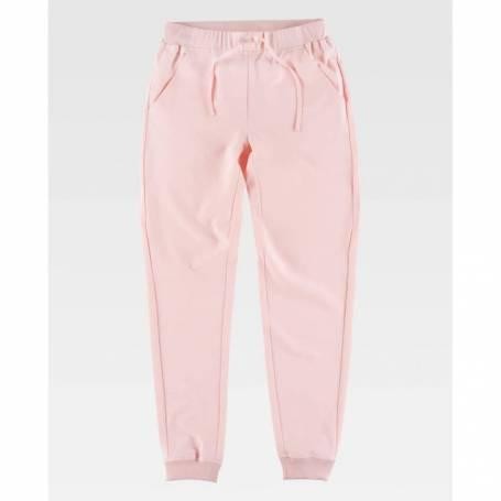 Pantalone donna con elastico su vita e caviglie