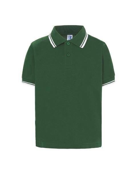Polo manica corta JHK dettaglio righe colletto - maniche