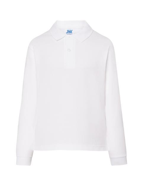 Polo bambino maniche lunghe JHK 100% cotone (7 colori)