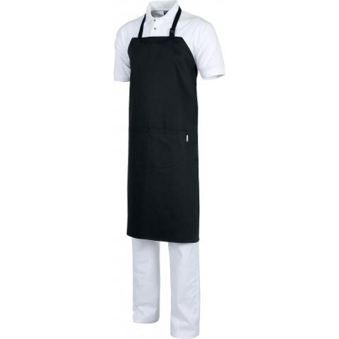 Grembiule lungo bordeaux/nero