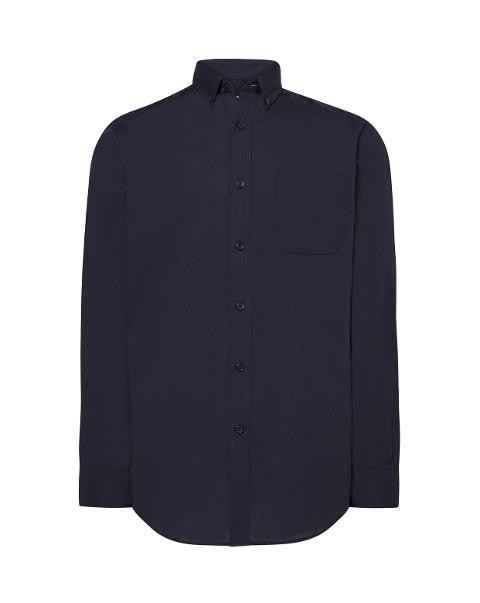Camicia popeline uomo maniche lunghe