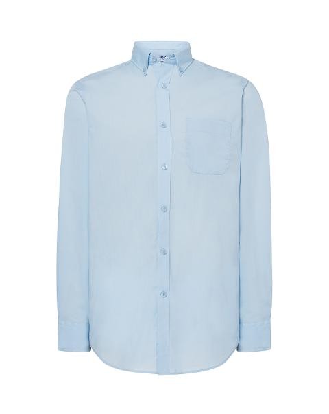 Camicia popeline uomo maniche lunghe