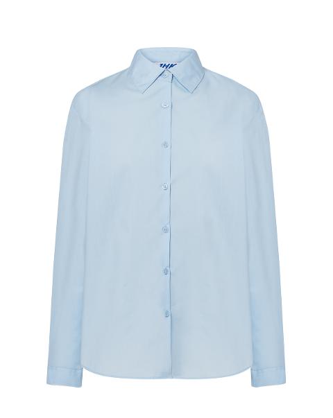 Camicia popeline donna maniche lunghe