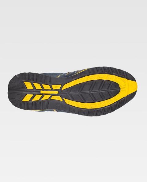 Scarpe antinfortunistica scamosciata (giallo, blu)