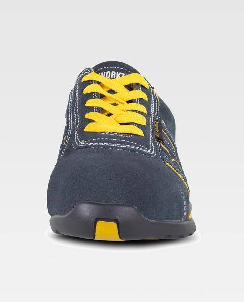 Scarpe antinfortunistica scamosciata (giallo, blu)