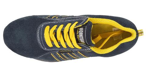 Scarpe antinfortunistica scamosciata (giallo, blu)