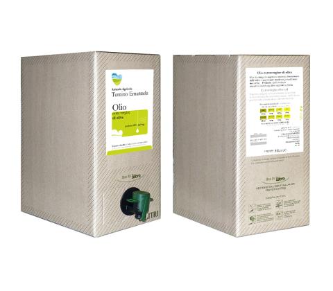 Olio Extravergine di oliva Tonda Iblea  Bag in Box da 5 Litri