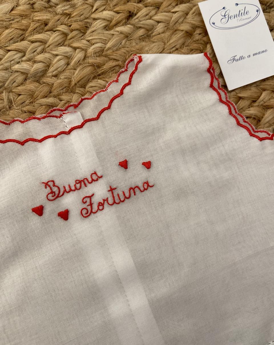 Camicina della Fortuna Gentile Baby Couture smanicata