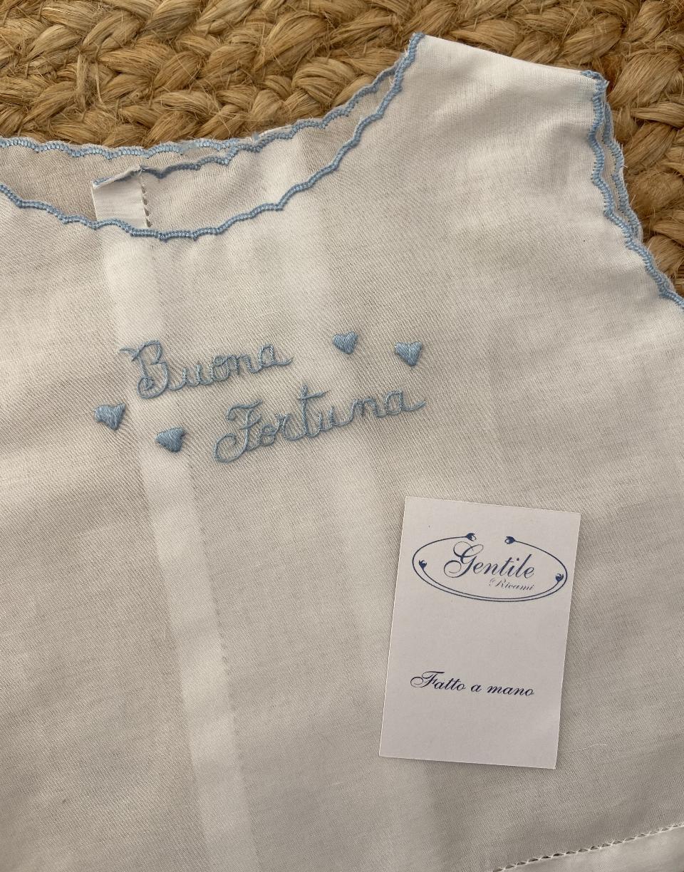 Camicina della Fortuna Gentile Baby Couture smanicata