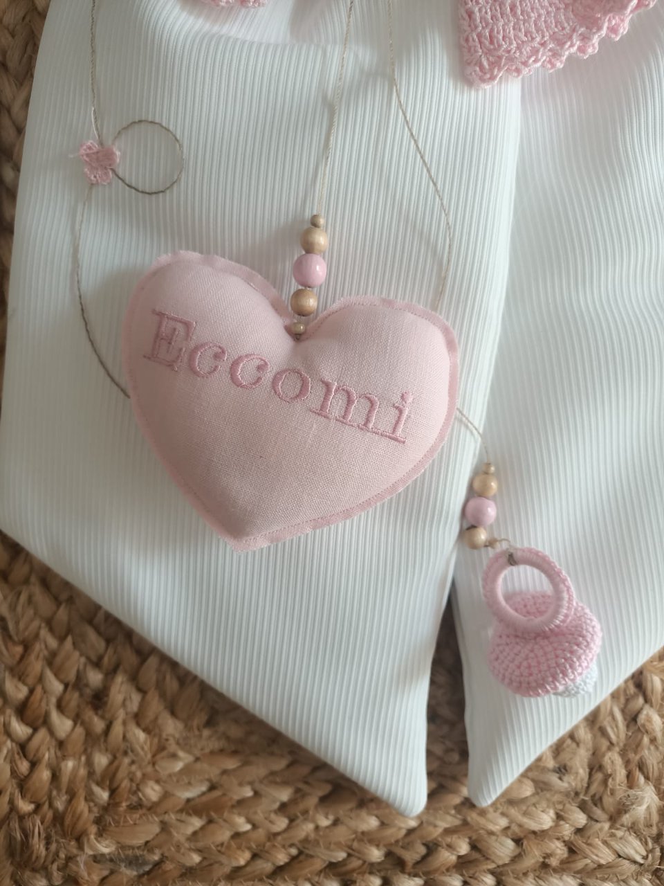 Fiocco nascita panni stesi art. 18S Gentile Baby Couture