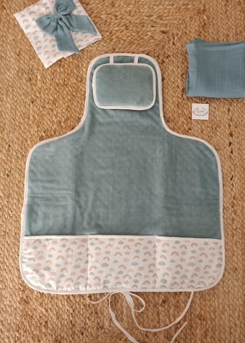 Fasciatoio in spugna cinigliata e cotone Gentile Baby Couture