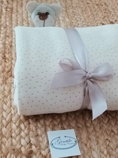 Copertina in ciniglia double face per lettino Gentile Baby Couture Lettino