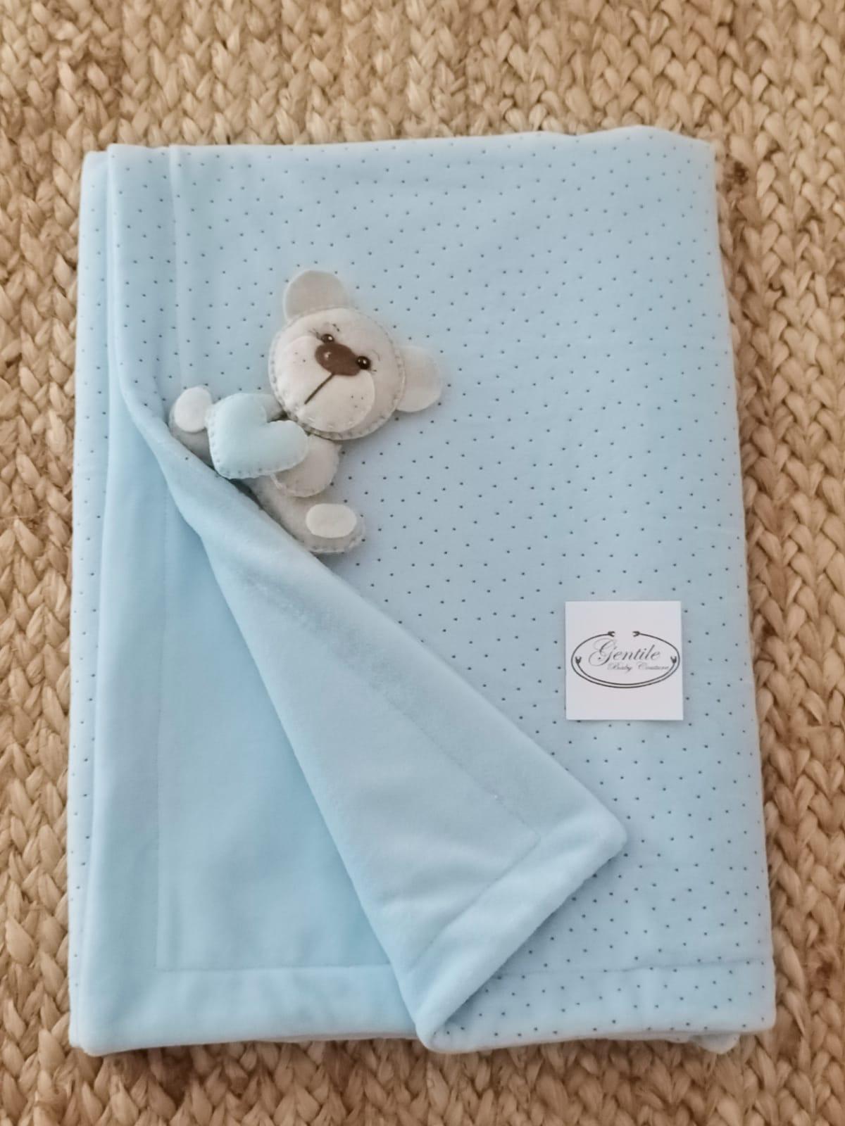 Copertina in ciniglia double face Gentile Baby Couture Carrozzina