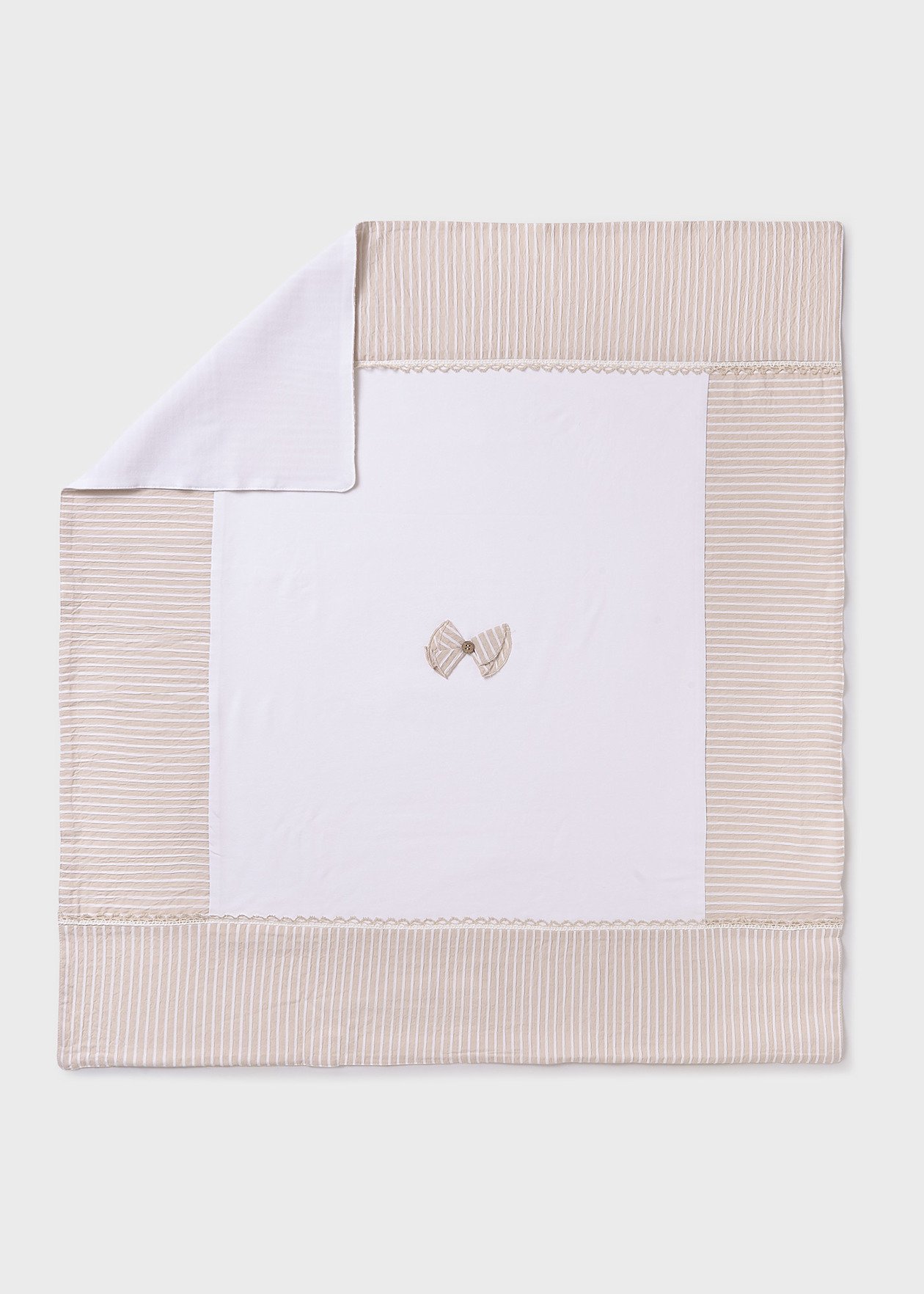 Copertina per carrozzina in jersey di cotone Bianco / Beige Mayoral