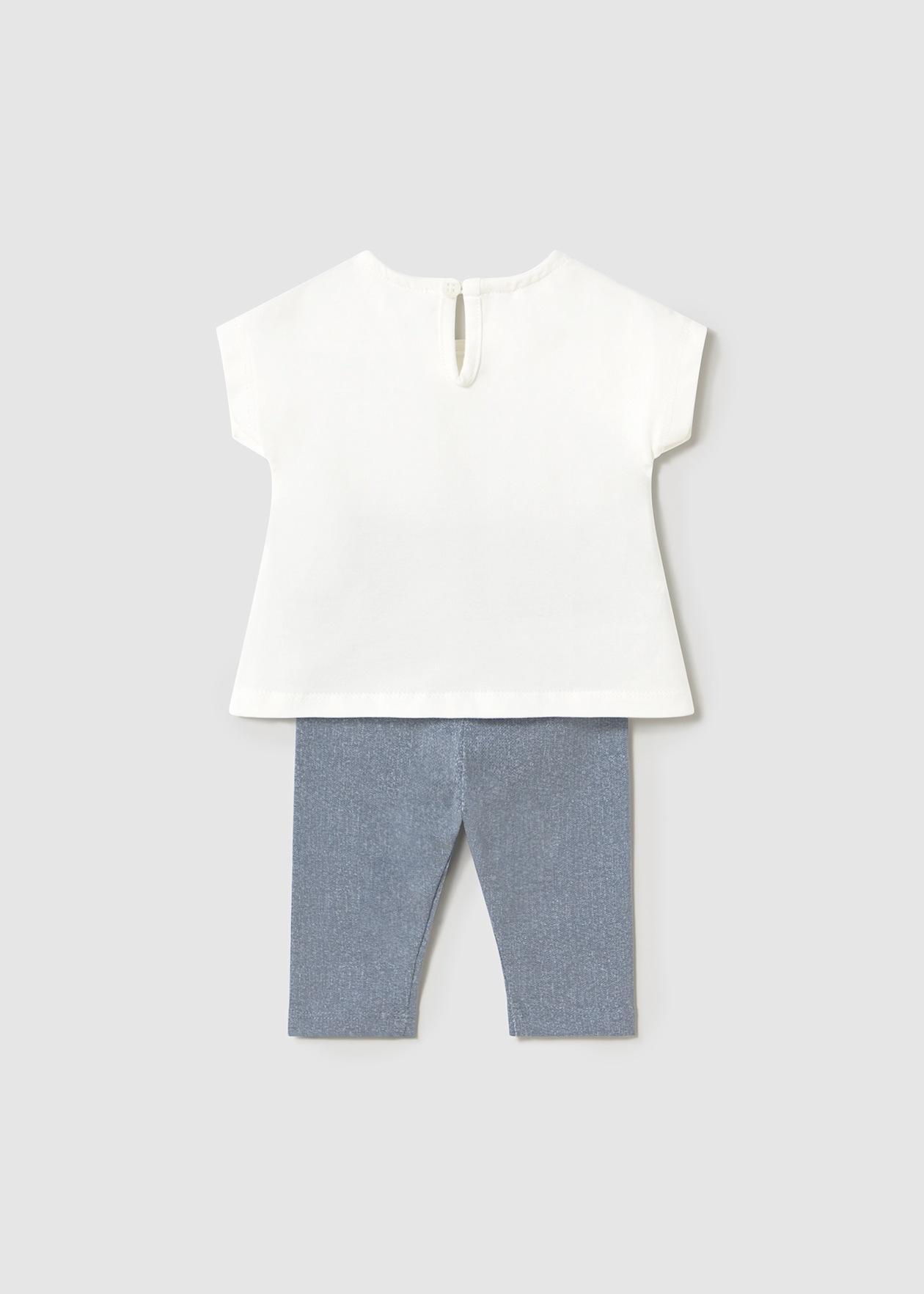 Completo leggings e maglietta in cotone Mayoral