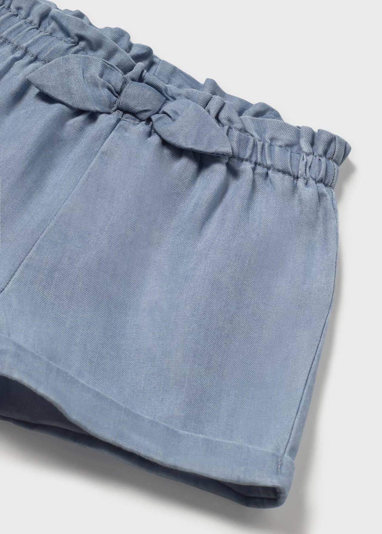 Pantaloncini neonata con fiocco Jeans Mayoral