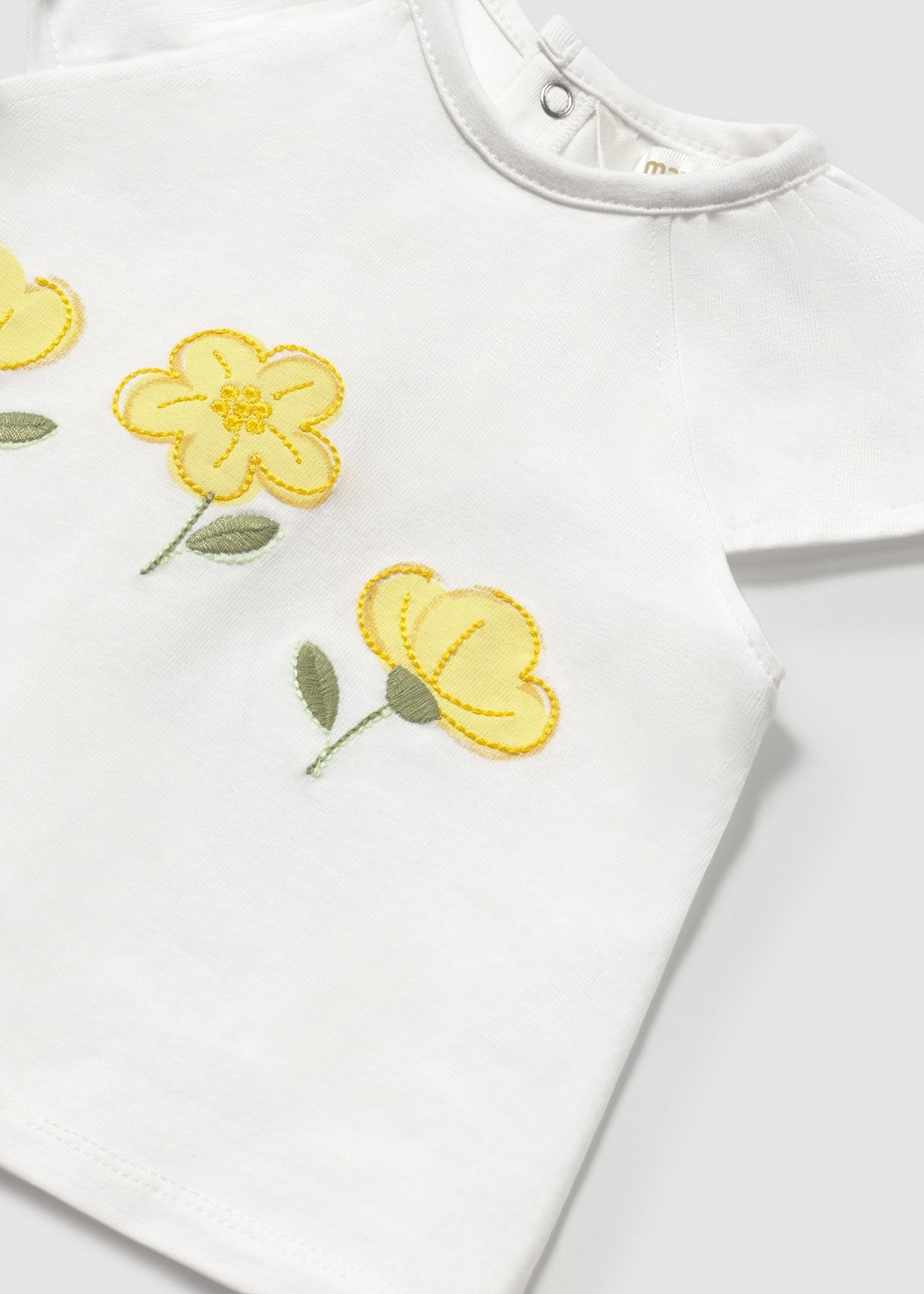 Completo 3 pezzi Bianco / Giallo Mayoral