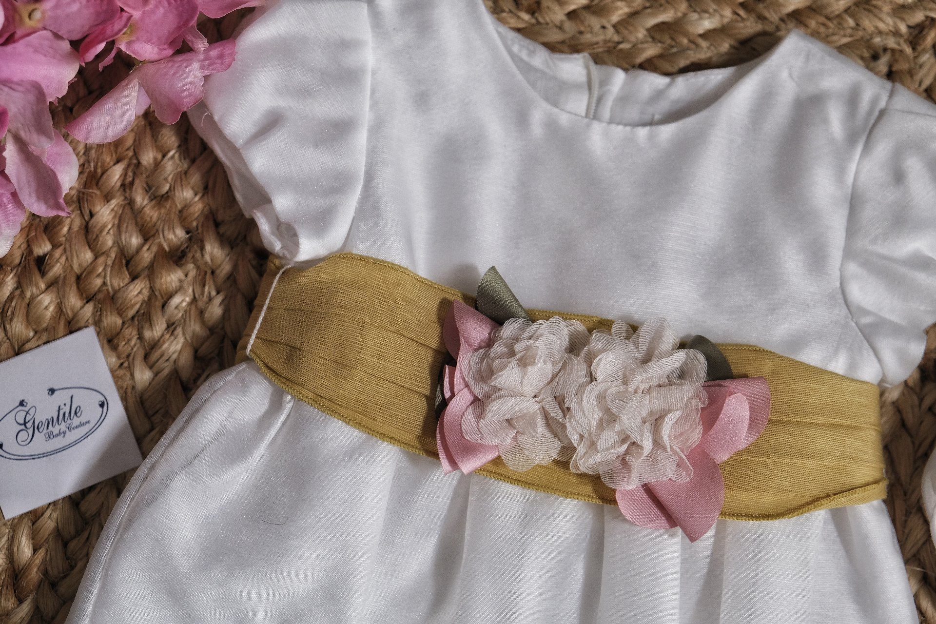 Abito elegante con cintura e culotte Bianco Mayoral