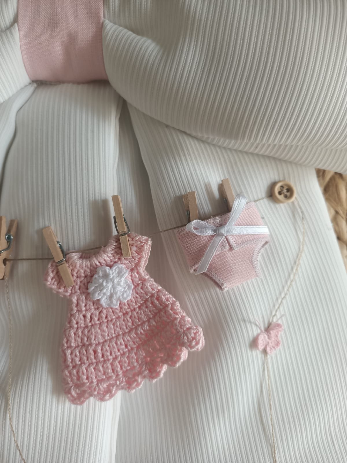 Fiocco nascita panni stesi art. 18S Gentile Baby Couture