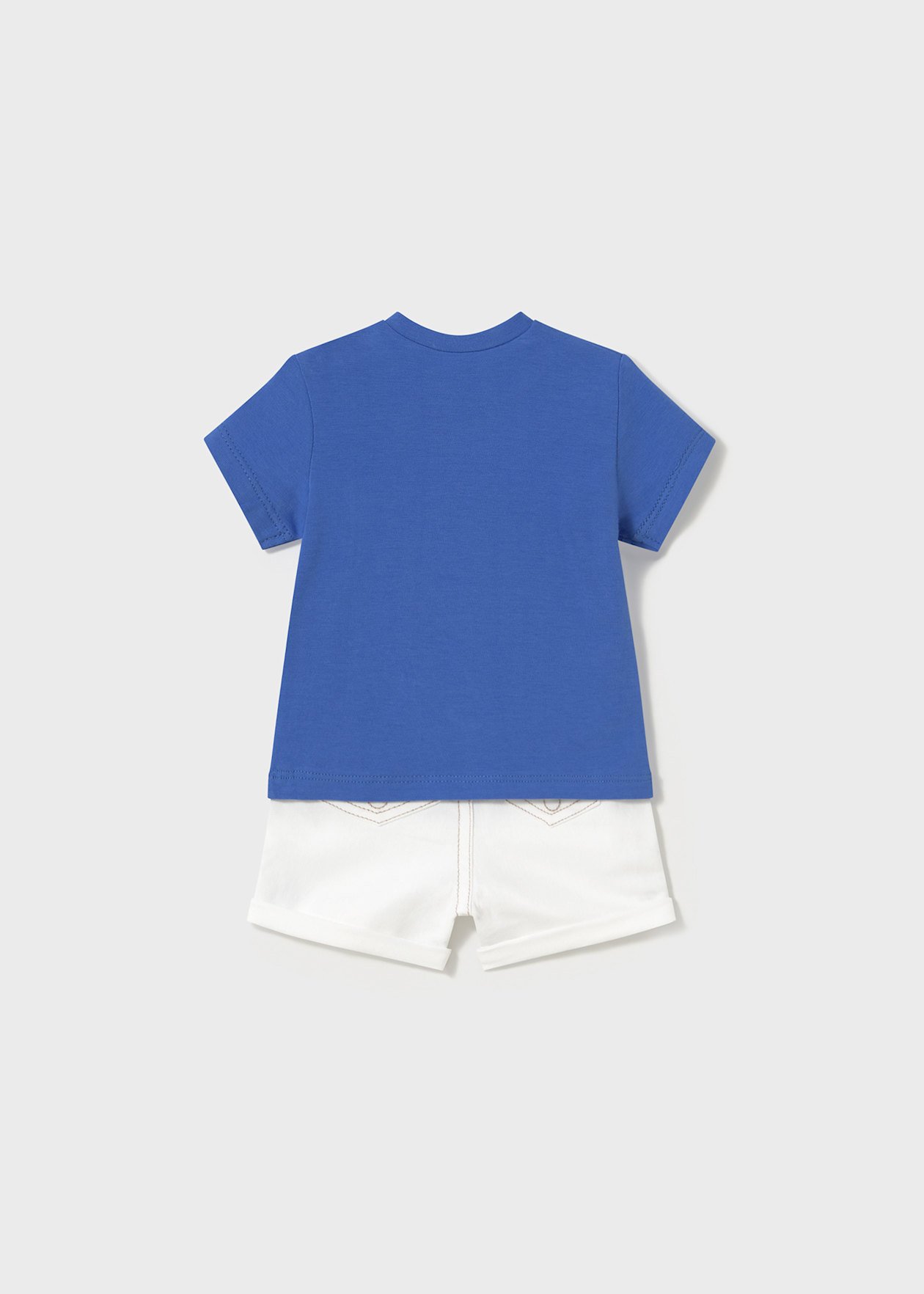 Completo 2 pezzi in cotone Blu Mayoral