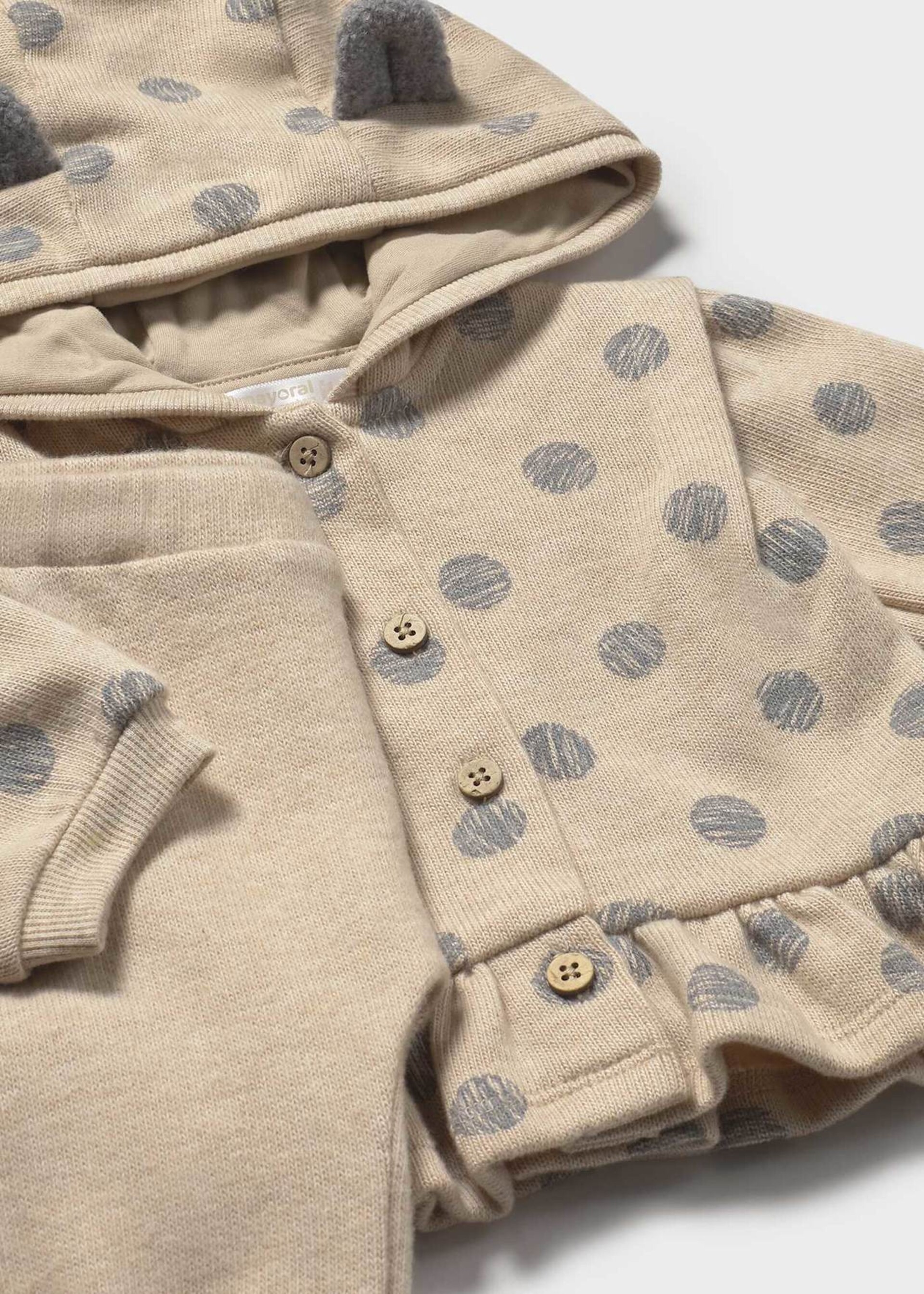 Completo 3 pezzi in caldo cotone Beige / Grigio Mayoral