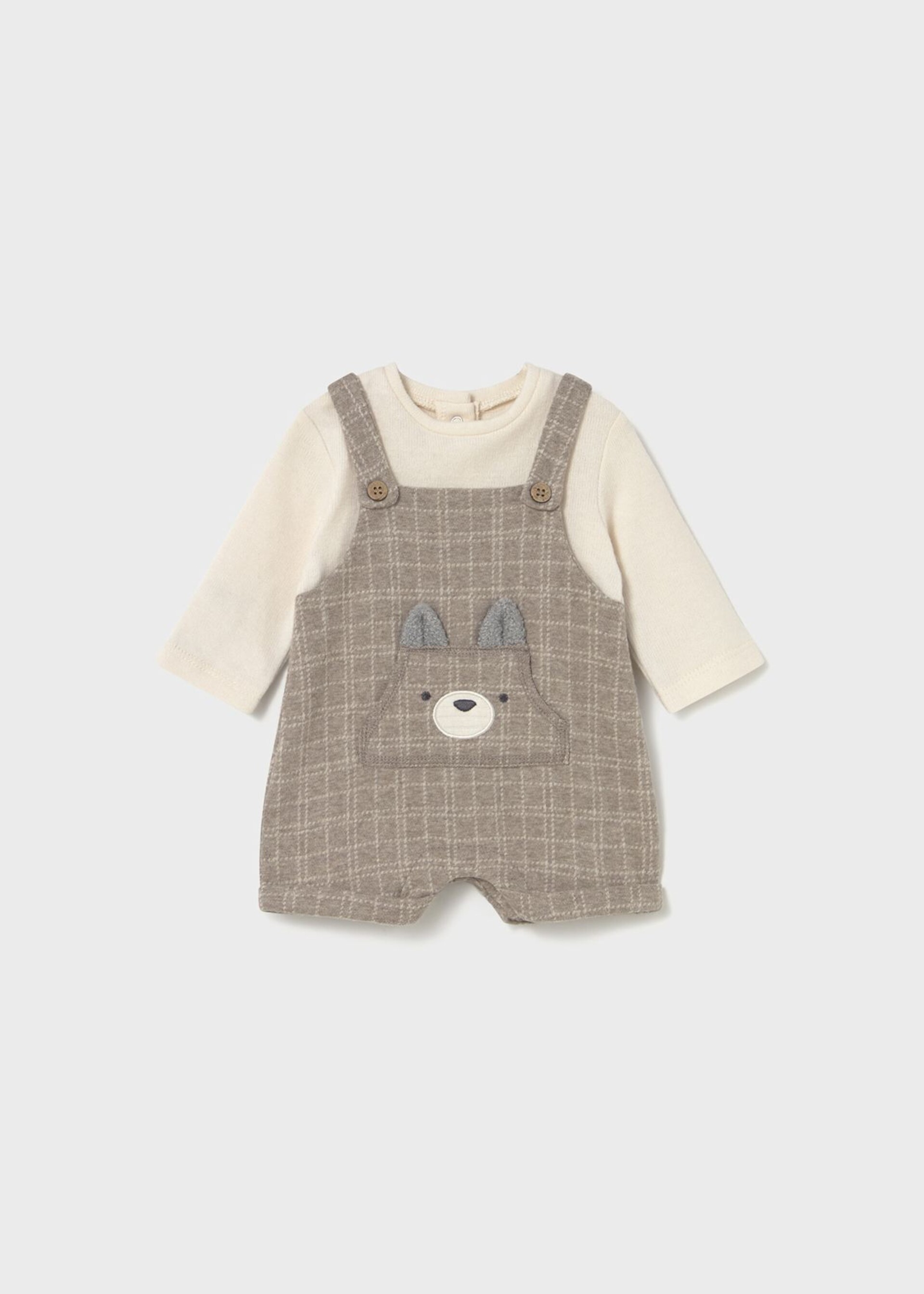 Pagliaccetto in caldo cotone Panna / Beige / Grigio Mayoral