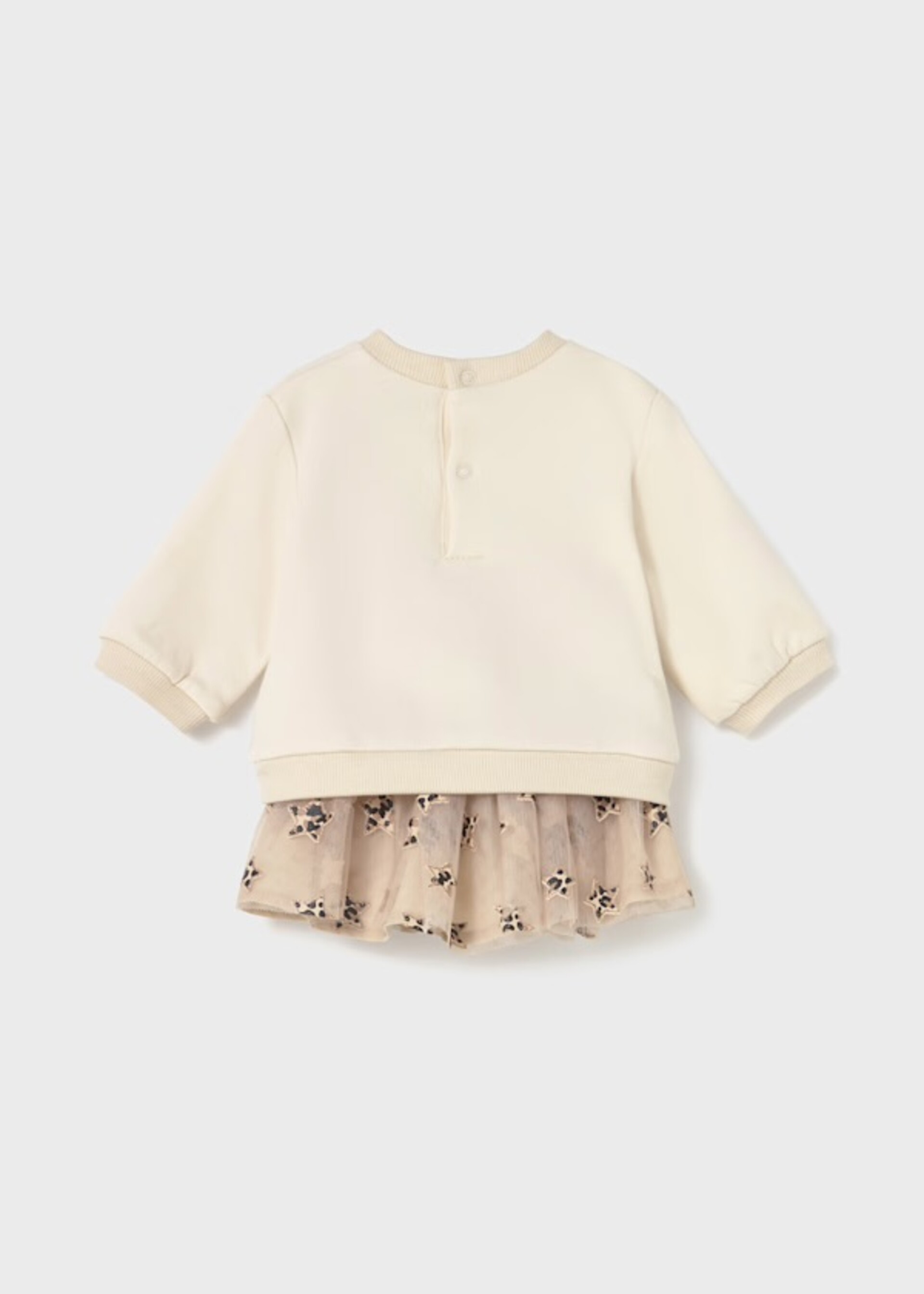 Completo 2 pezzi con gonna in tulle e felpa Mayoral