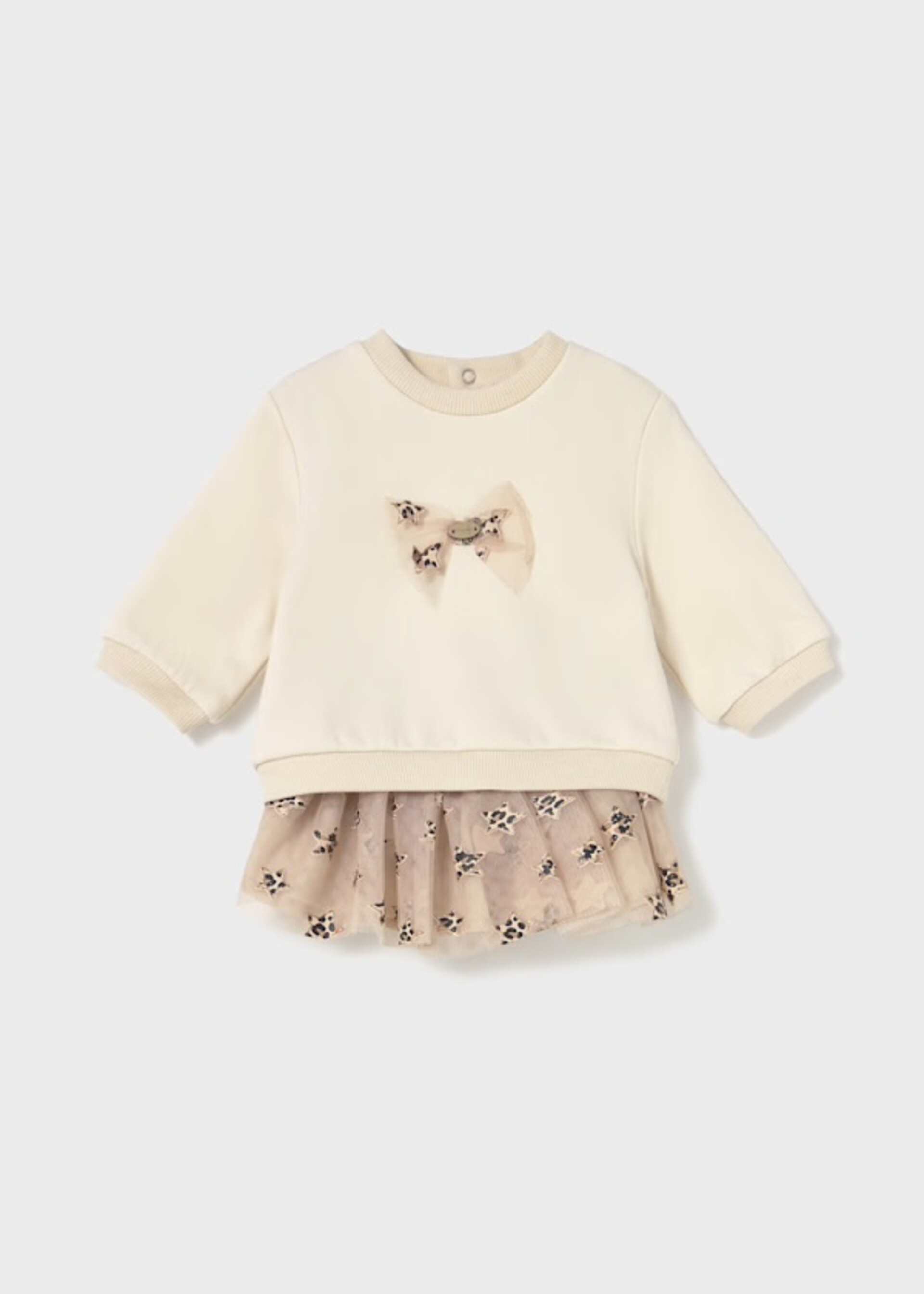 Completo 2 pezzi con gonna in tulle e felpa Mayoral