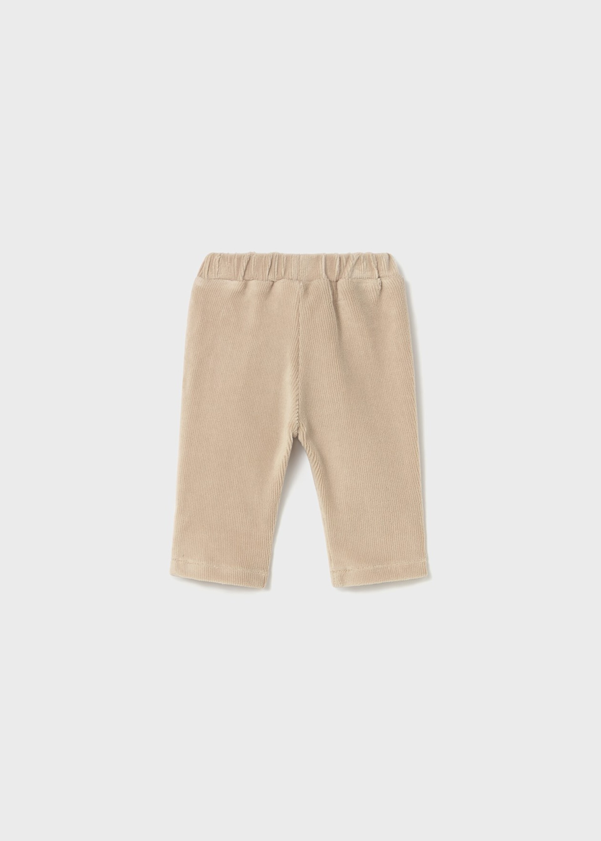 Pantalone in velluto neonata Panna Mayoral