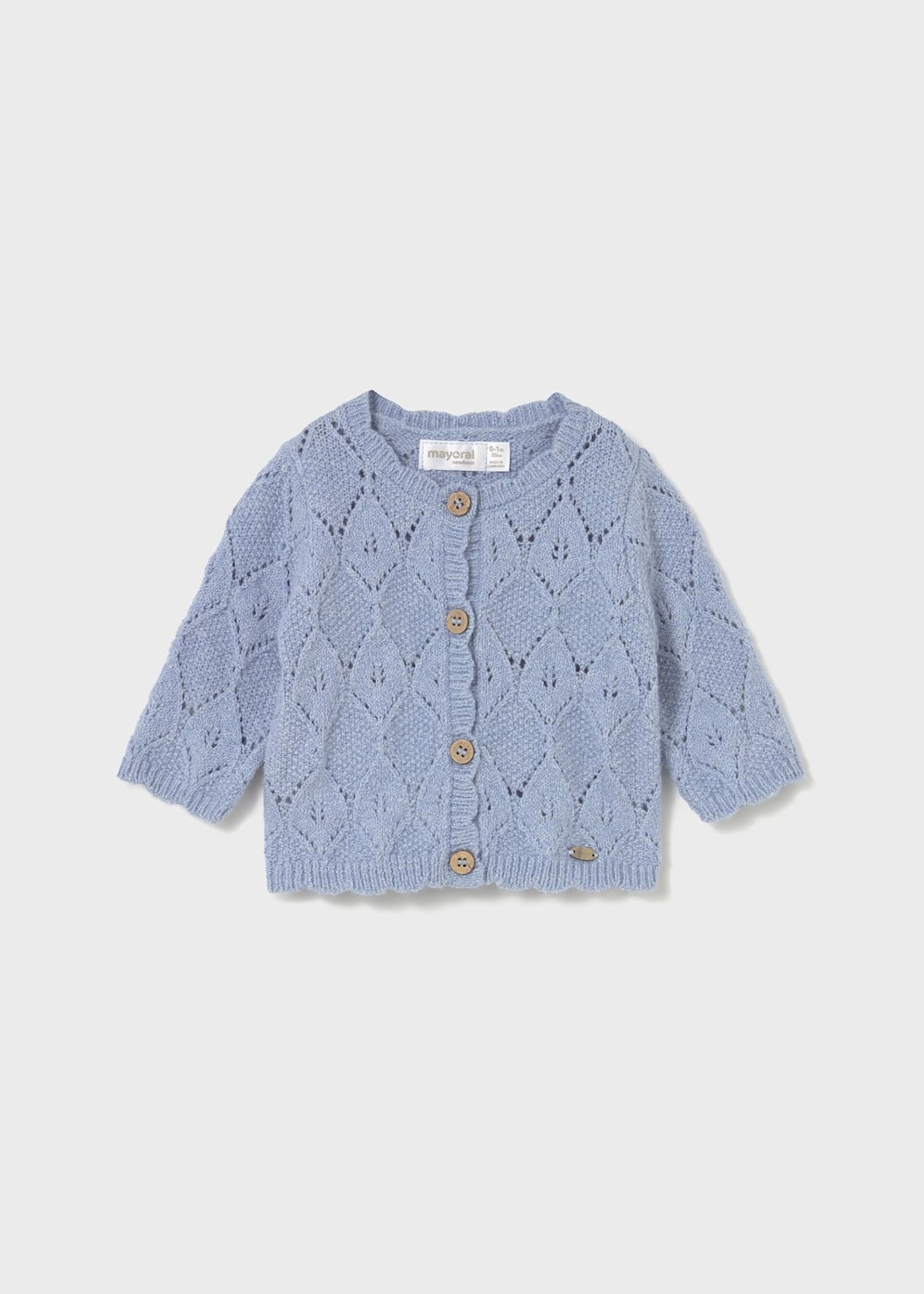 Cardigan neonata in caldo cotone Celeste Mayoral