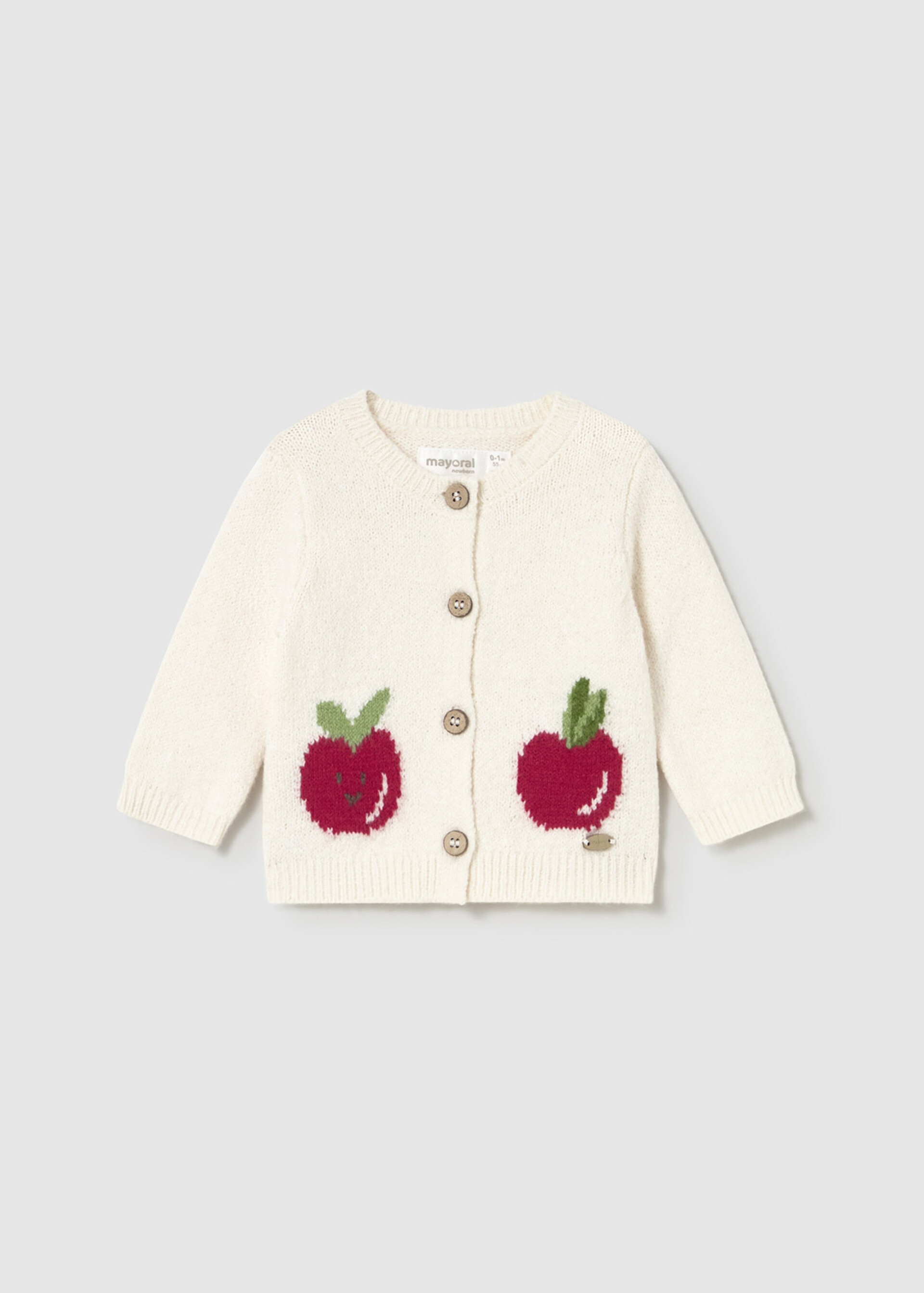 Cardigan neonata in caldo cotone Panna Mayoral