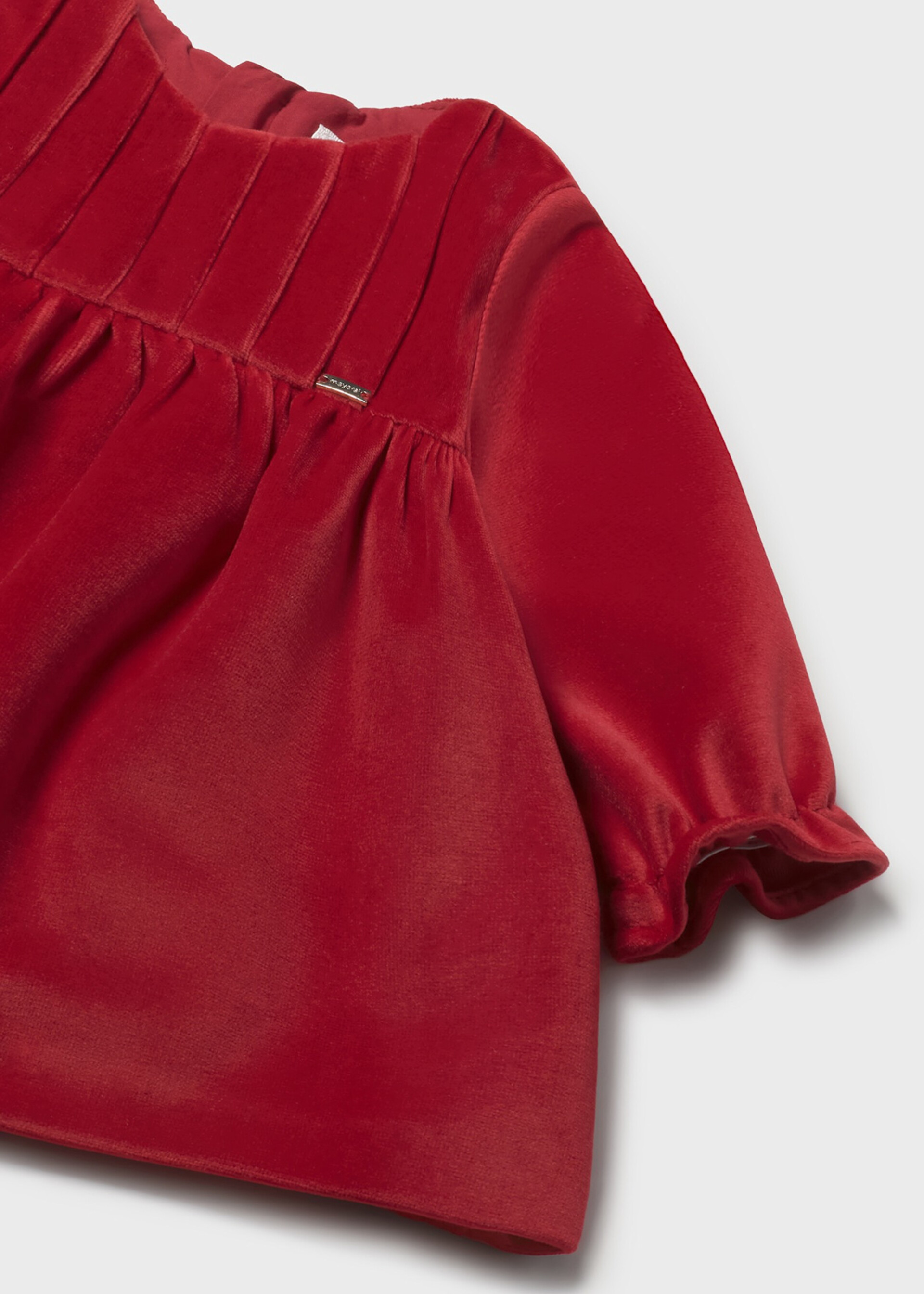 Vestito in velluto Rosso Mayoral