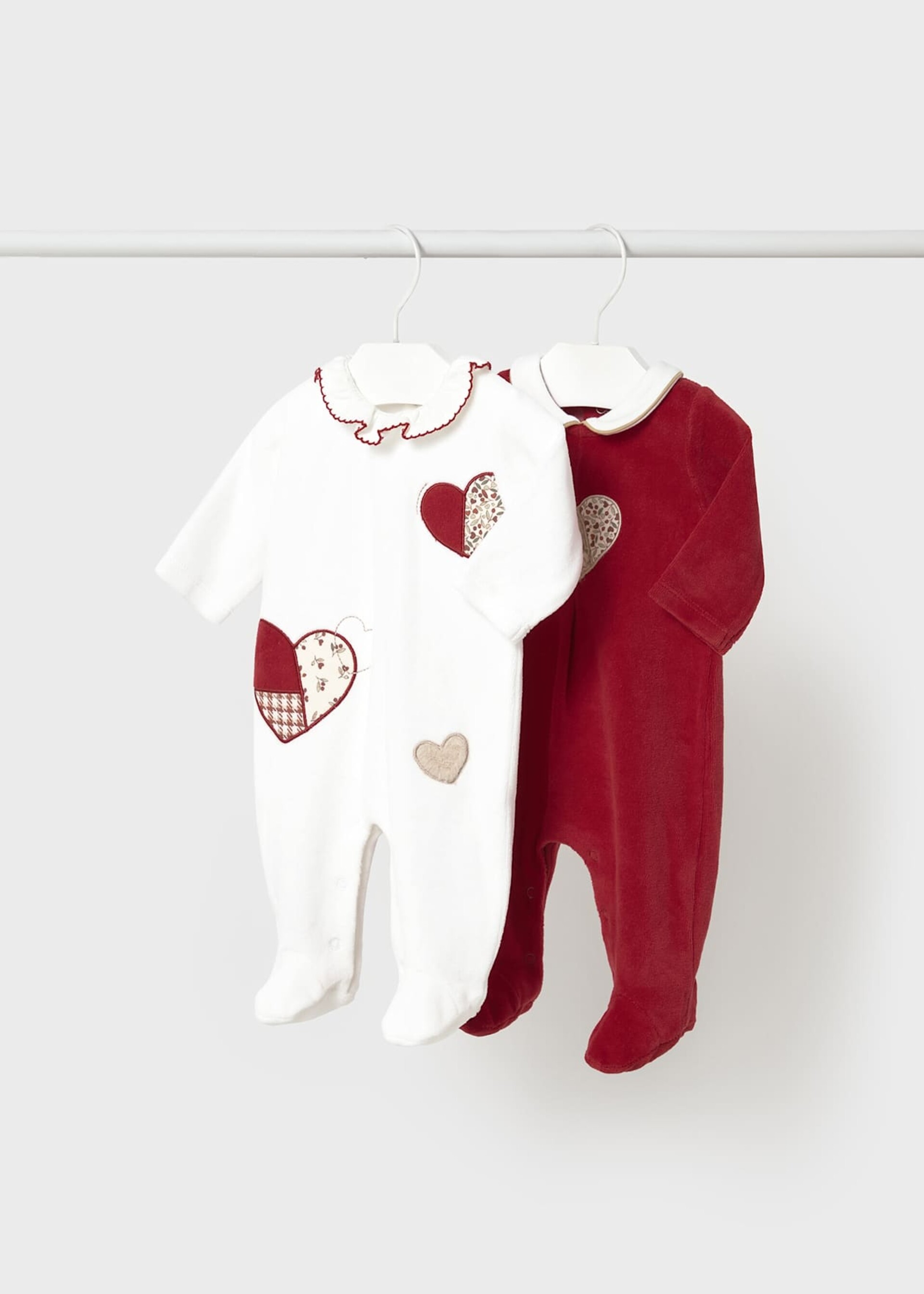 Set 2 tutine in ciniglia Rosso / Bianco Mayoral