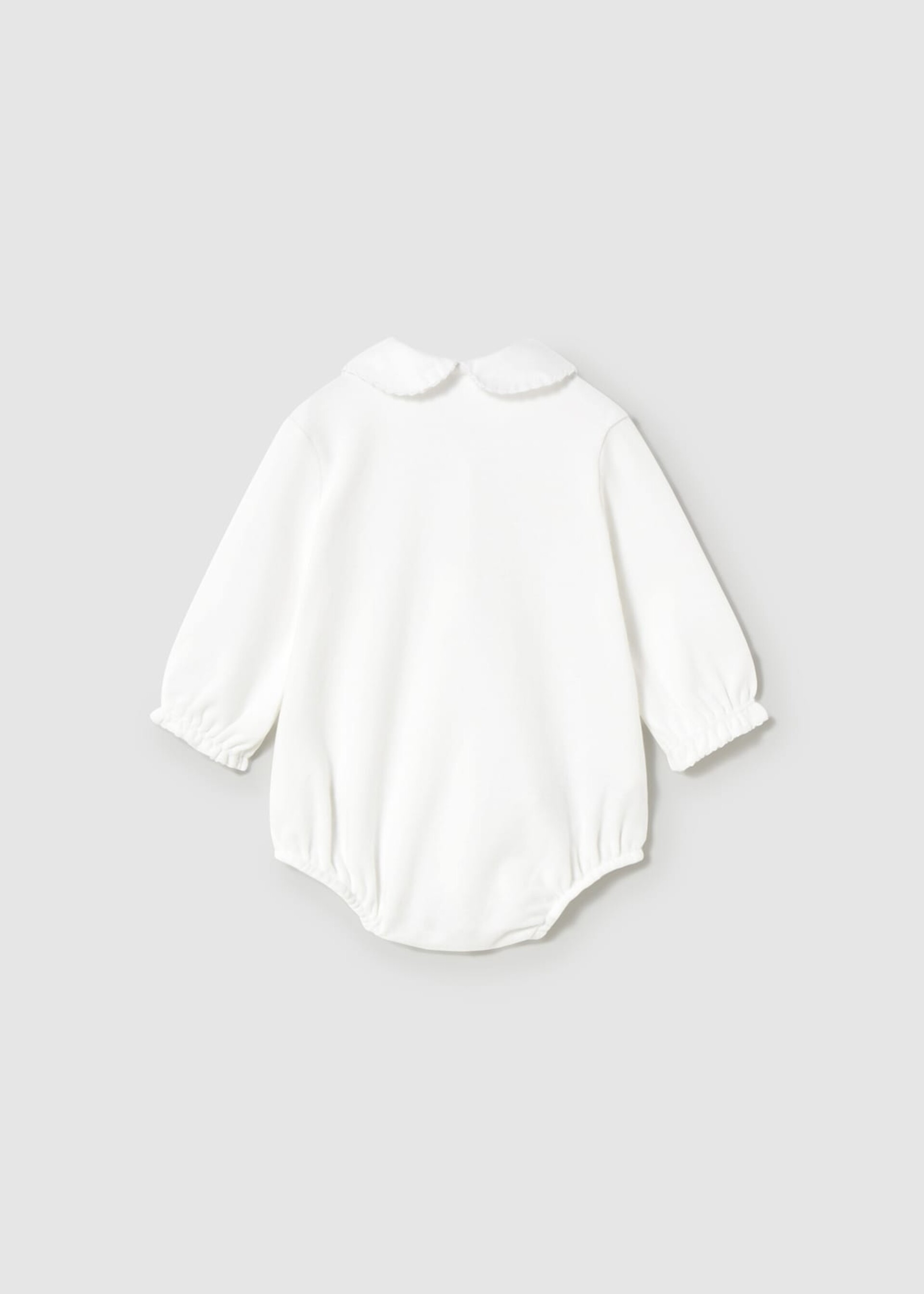Body con colletto in caldo cotone Bianco Mayoral