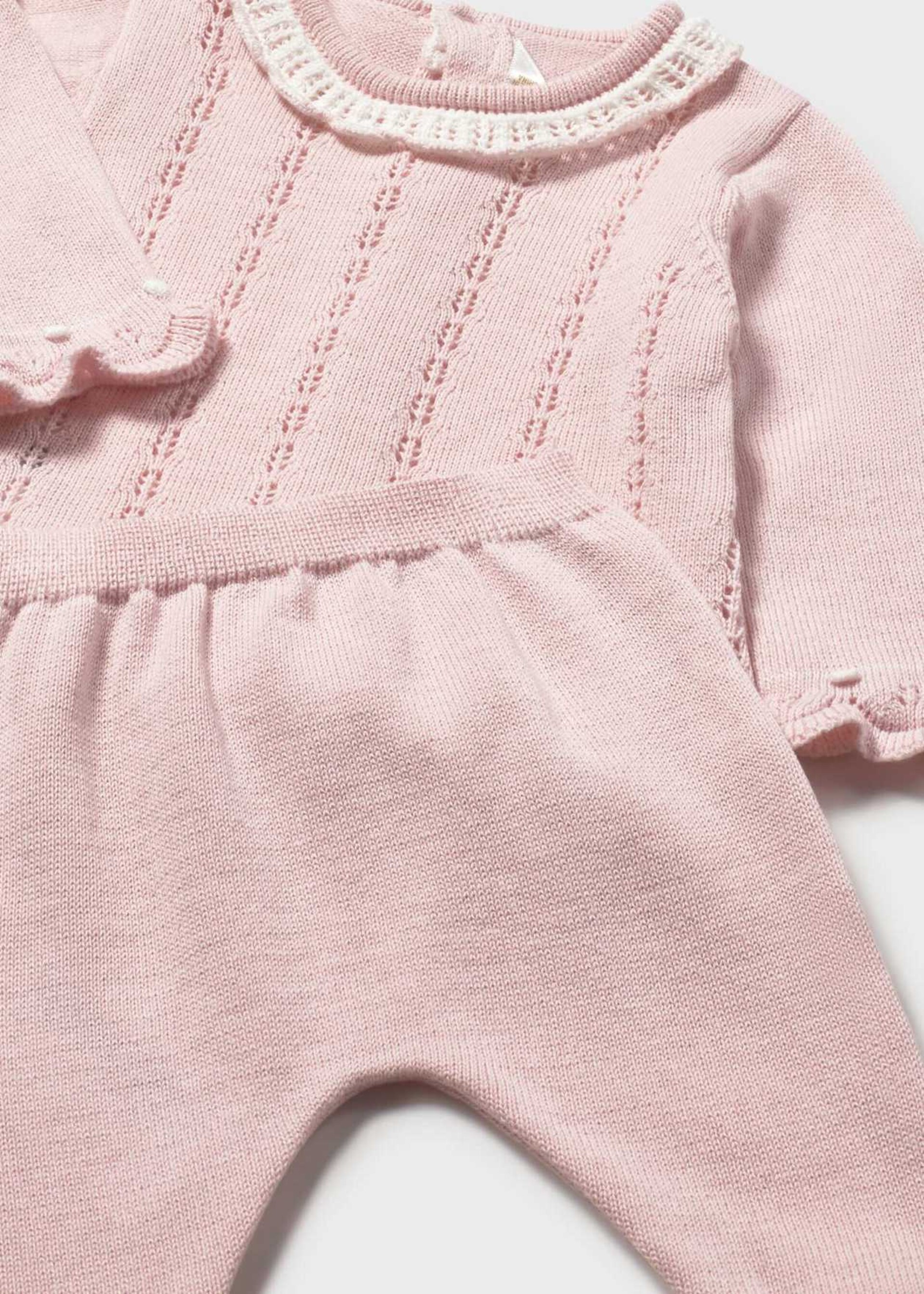 Completo 2 pezzi in filo di puro cotone Rosa Mayoral